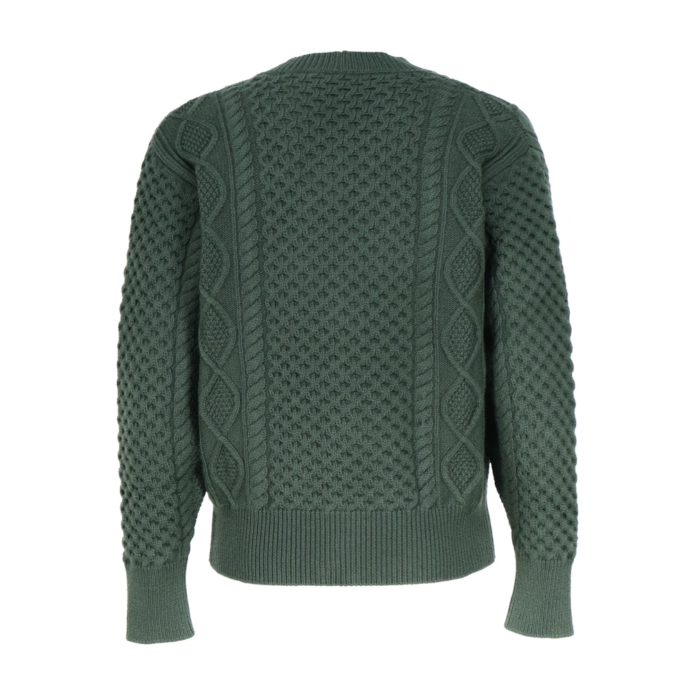 Bally Groene Wollen Trui met Geborduurd Logo Green Heren