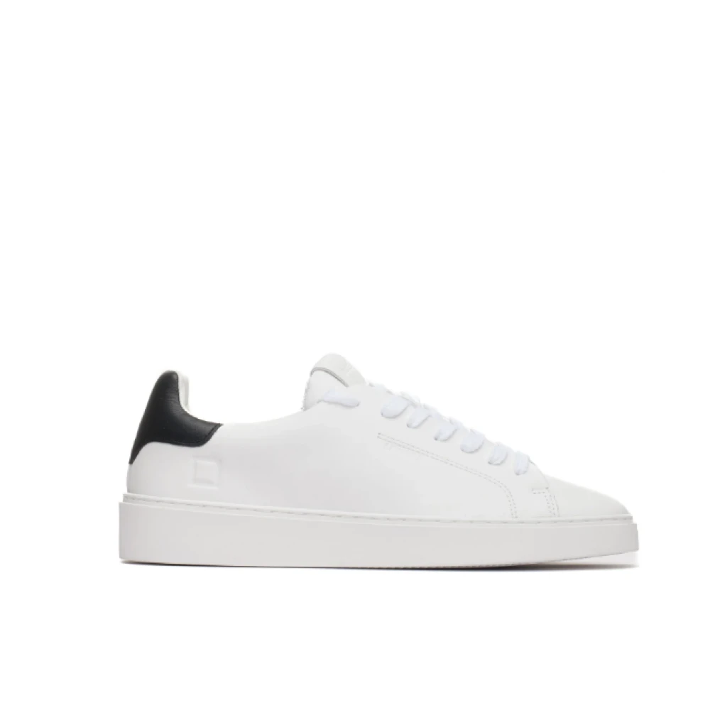 D.a.t.e. Men's White Low Leather Trainers