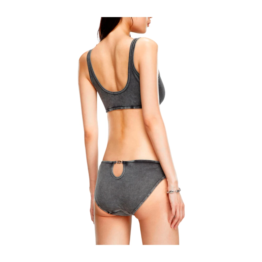 Diesel Stijlvolle Cut-Out Dames Slip Gray Dames