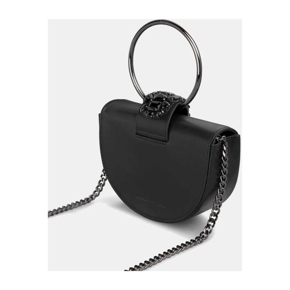 Alma en Pena Slangen handtas Black Dames