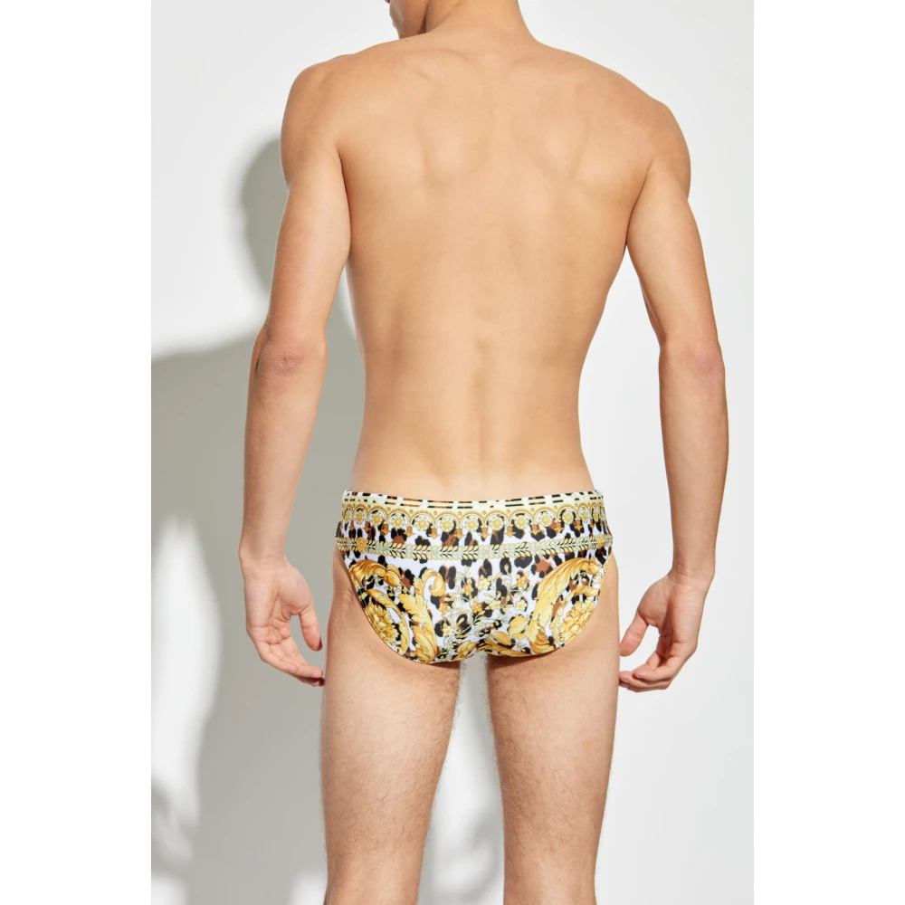 Versace Gestreepte zwembroek Multicolor Heren