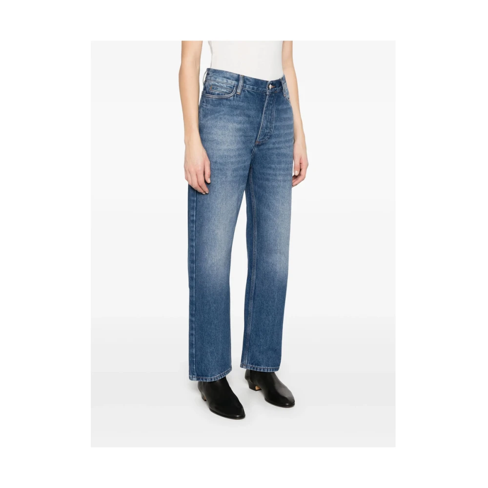 Studio Nicholson Indigo Blauw Klassieke Vijf Zak Jeans Blue Dames