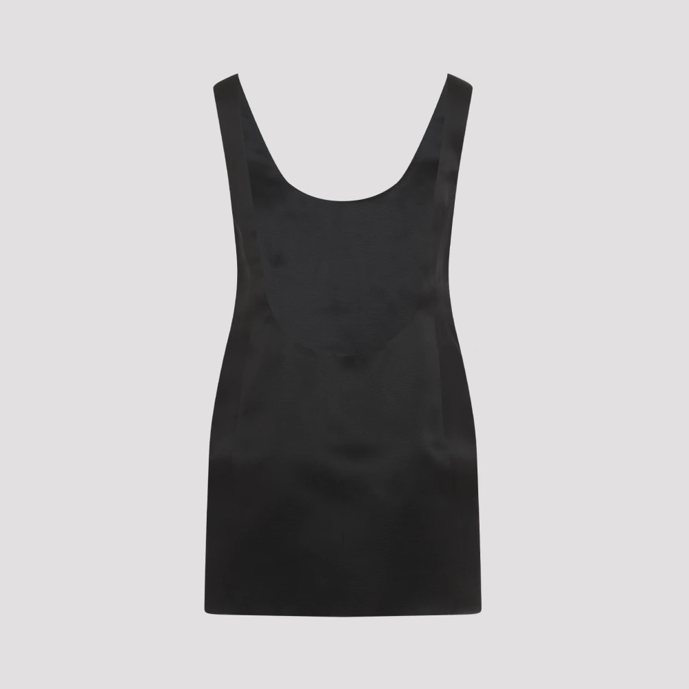 Khaite Zwarte Zijden Pranta Jurk Black Dames