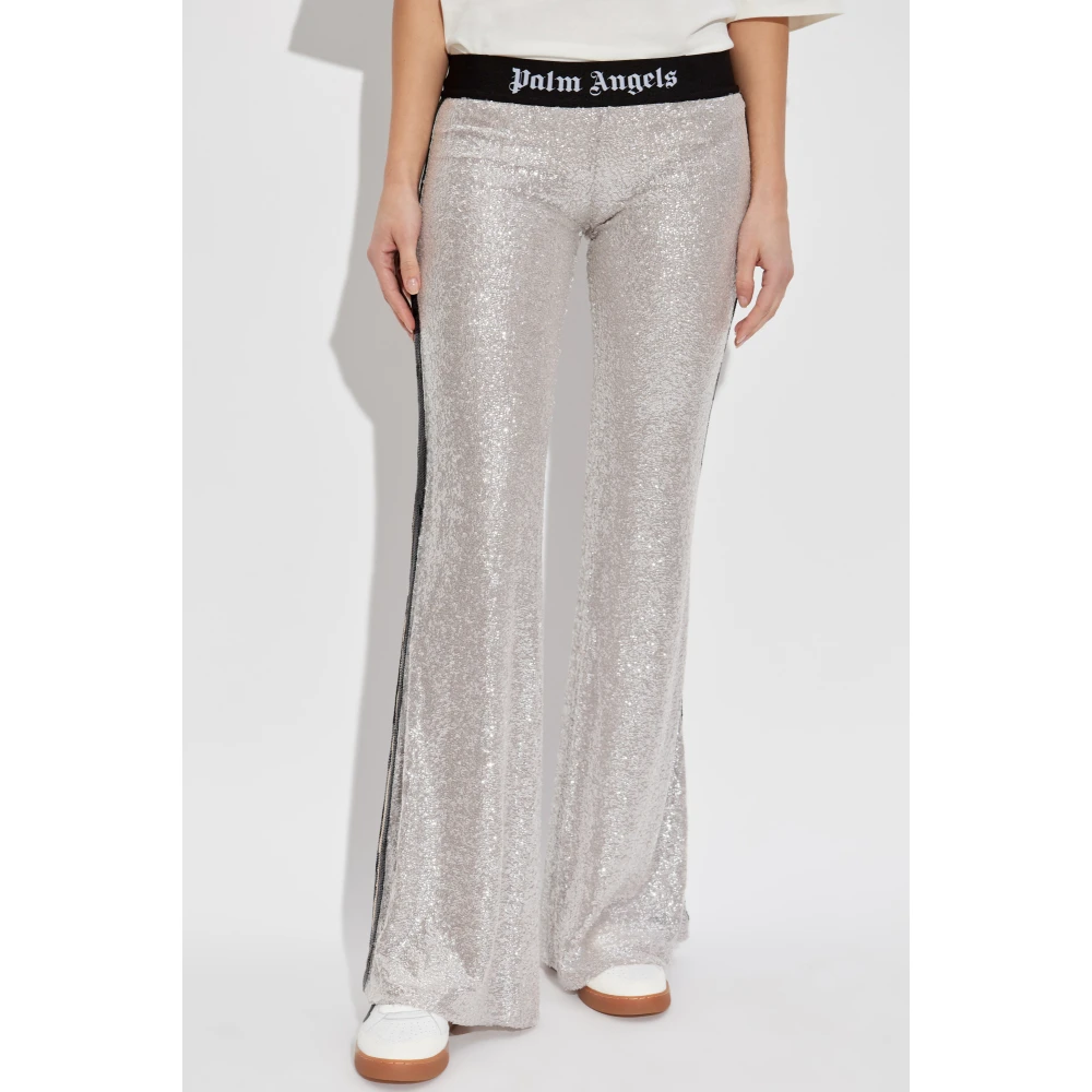 Palm Angels Pailletbroek Gray Dames