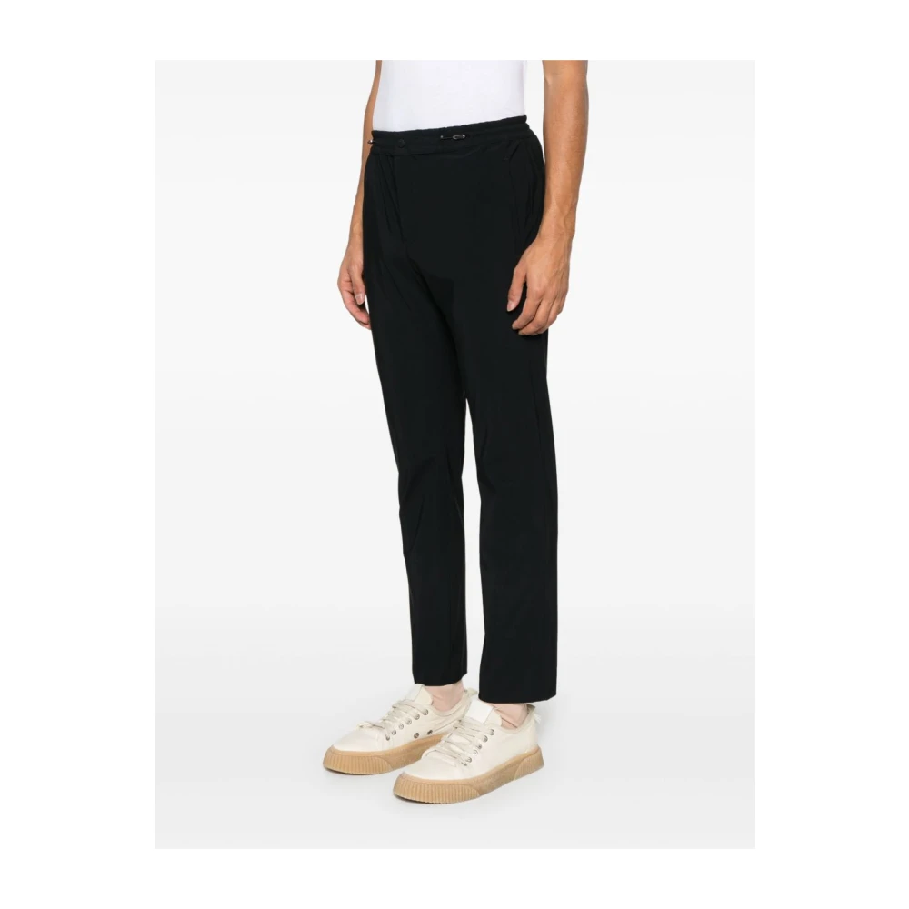 PT Torino Zwarte elastische trekkoordbroek Black Heren