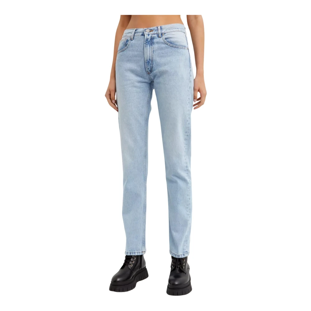 Jean Paul Gaultier Lichtblauwe Logo Jeans Vrouwen Blue Dames