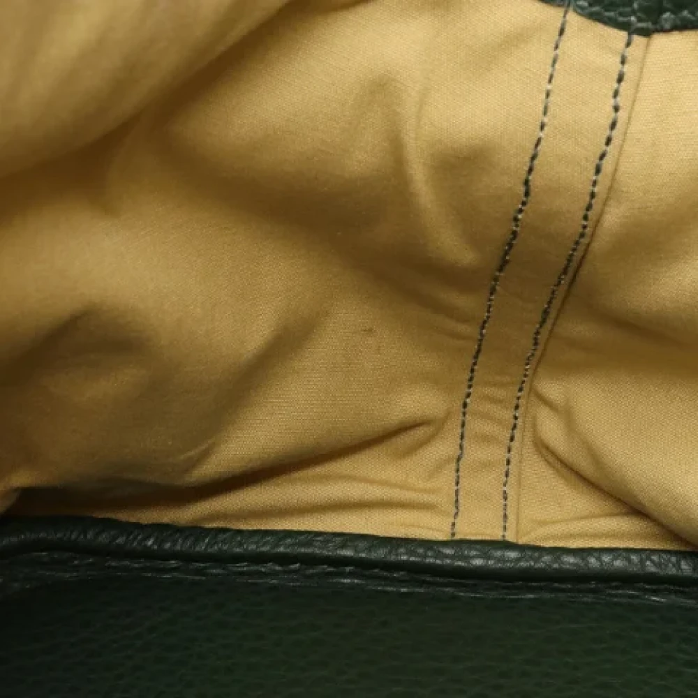 Hermès Vintage Pre-owned Leather travel-bags Green Dames