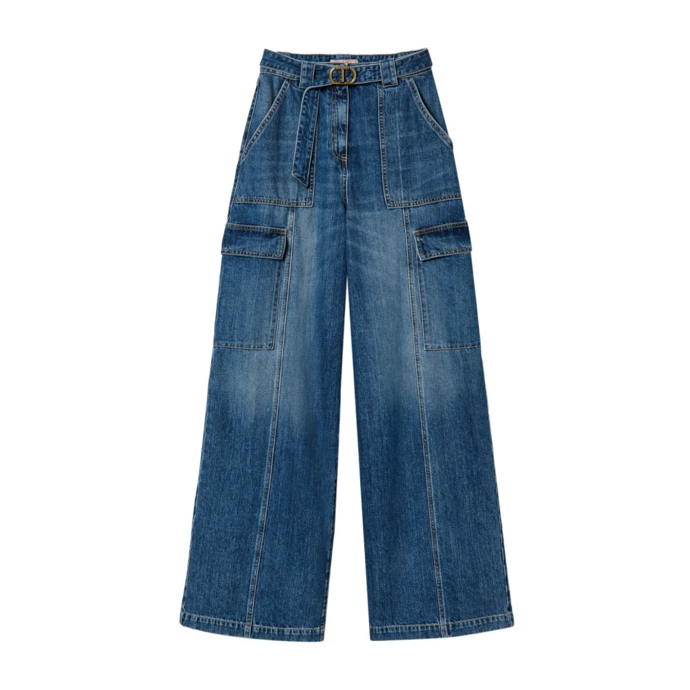 Twinset Denim Jeans Set Blue Dames