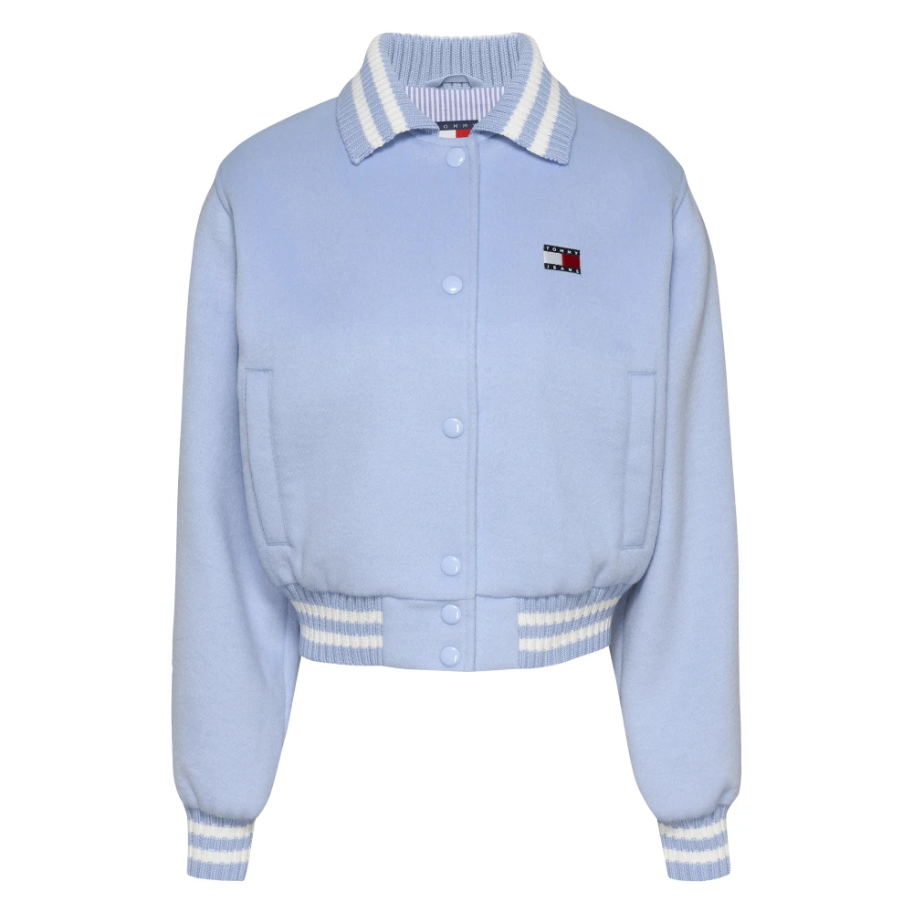 Tommy Jeans Heldere Blauwe Bomberjack Blue Dames