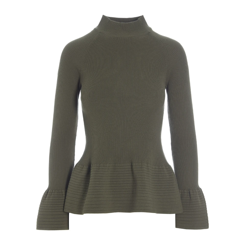 Bitte Kai Rand Rib Gebreide Blouse Deep Forest Green Dames