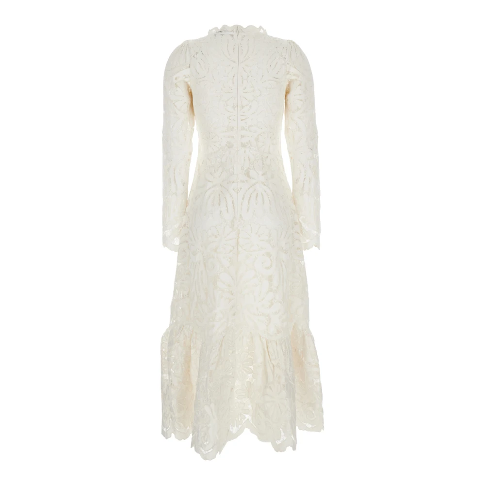 Sea NY Witte Lange Jurk met Asymmetrische Zoom White Dames