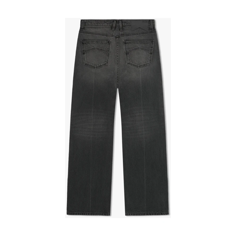 Rhude Straight Cut Denim Jeans Black Heren