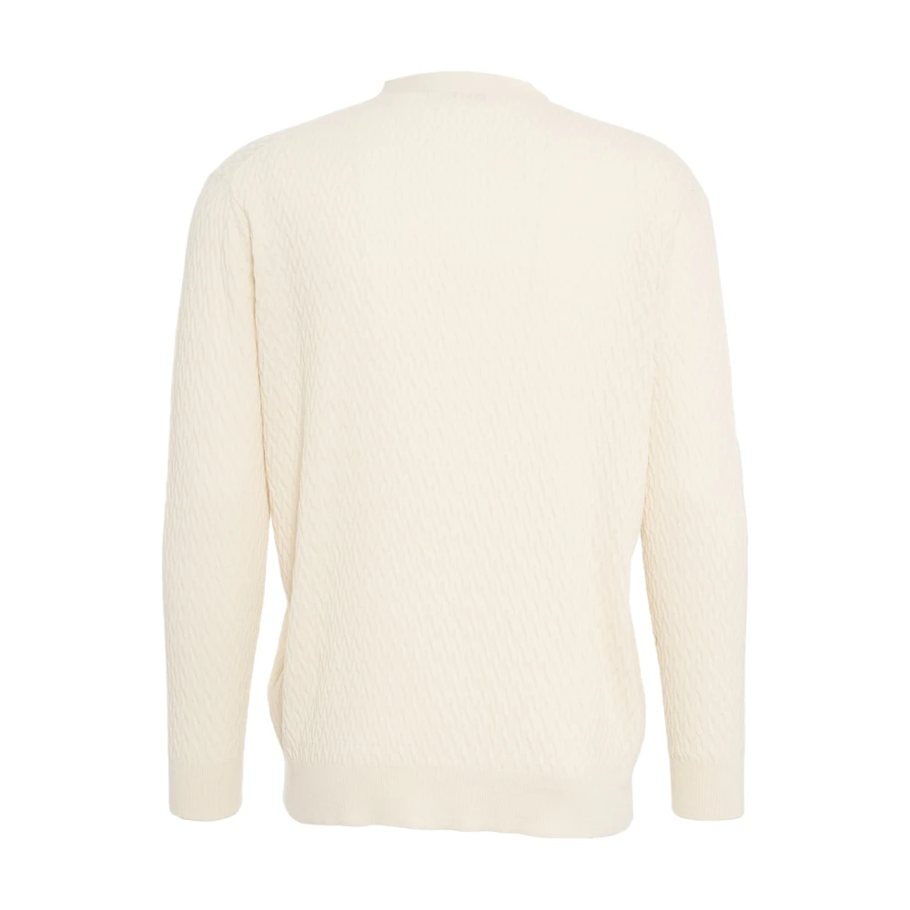 Paolo Pecora Beige Honingraat Gebreide Vest Beige Heren