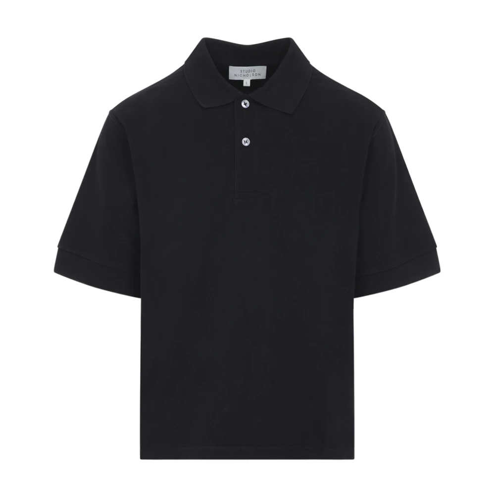 Studio Nicholson Uomo Nero - Balato S/S Polo - Tops - Xl