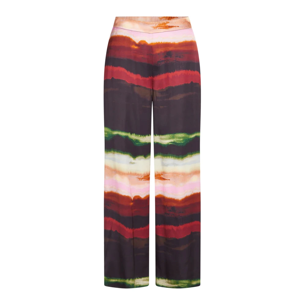 RUE de Femme Palas Broek Rosewater Elegante Wijde Pijp Broek Multicolor Dames