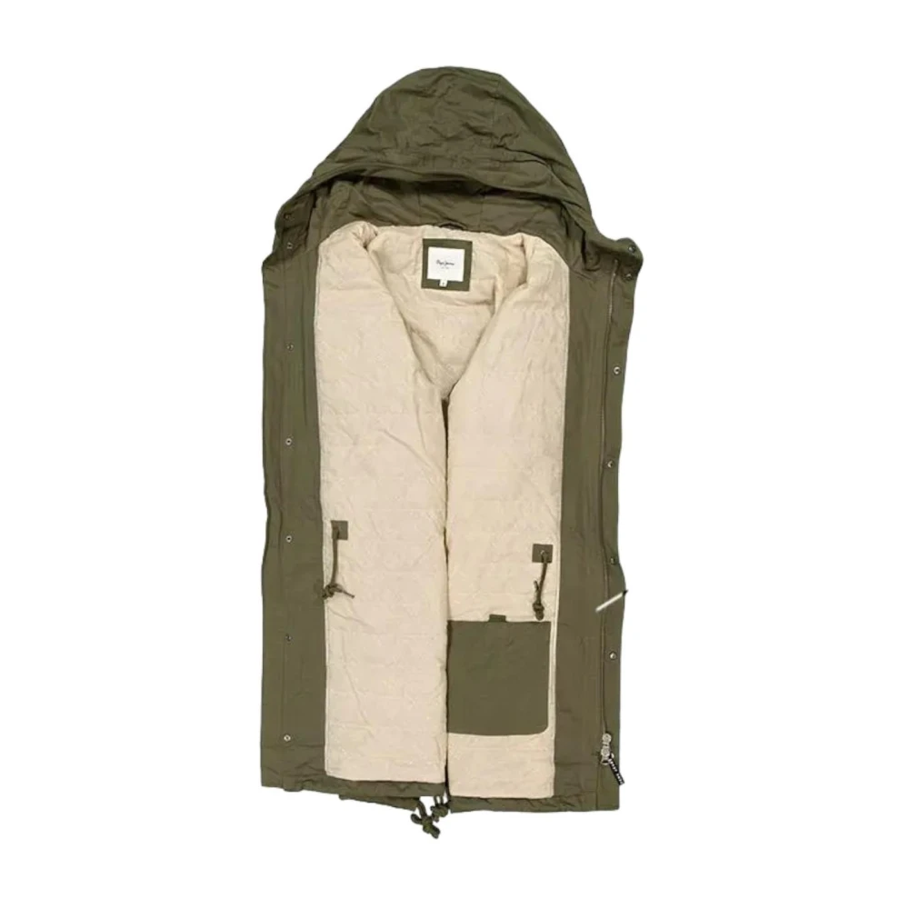 Pepe Jeans Modern Functionele Parka Thander Green Heren
