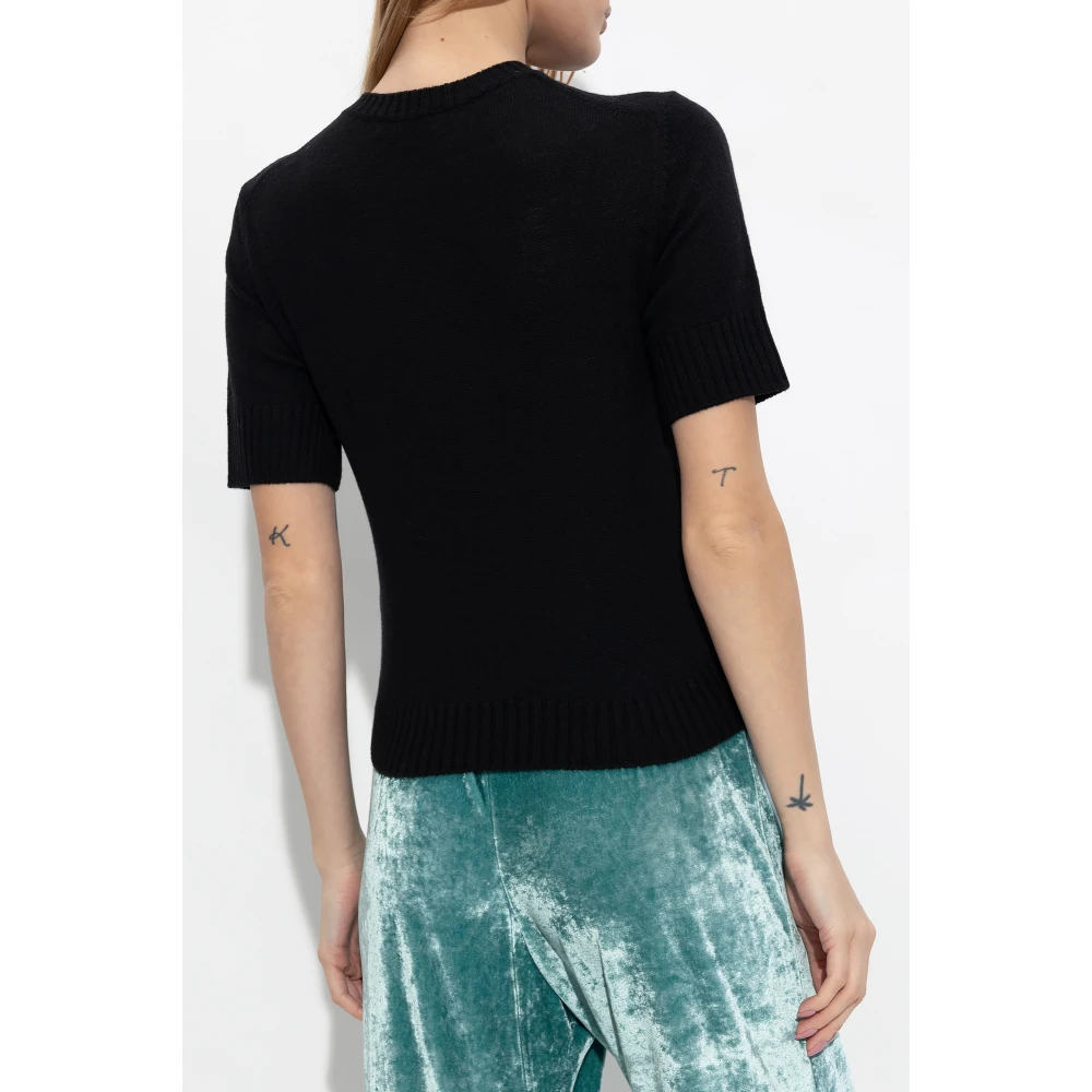 Jil Sander Wollen trui Black Dames