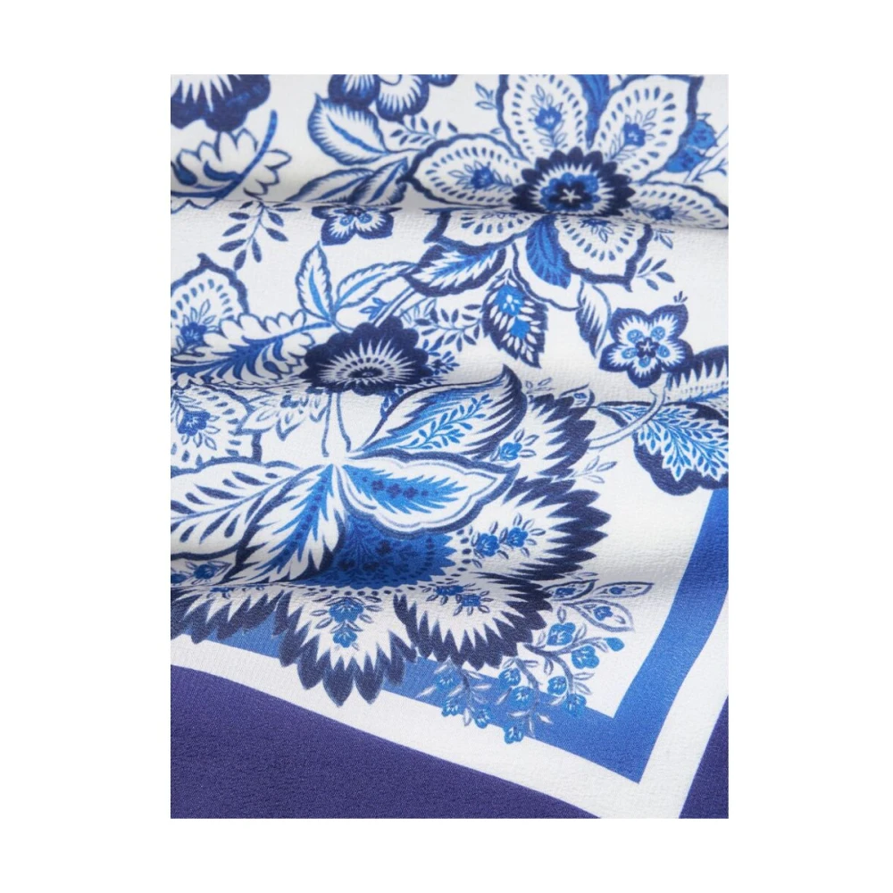 ETRO Zijden sjaal met bloemenprint Multicolor Dames