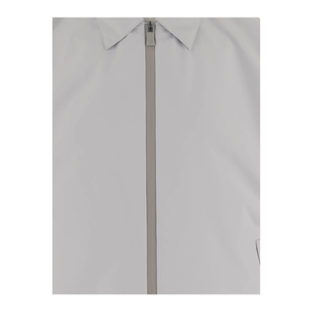 Herno Lichtgrijze Gore-Tex Jas Ongevoerd Gray Heren
