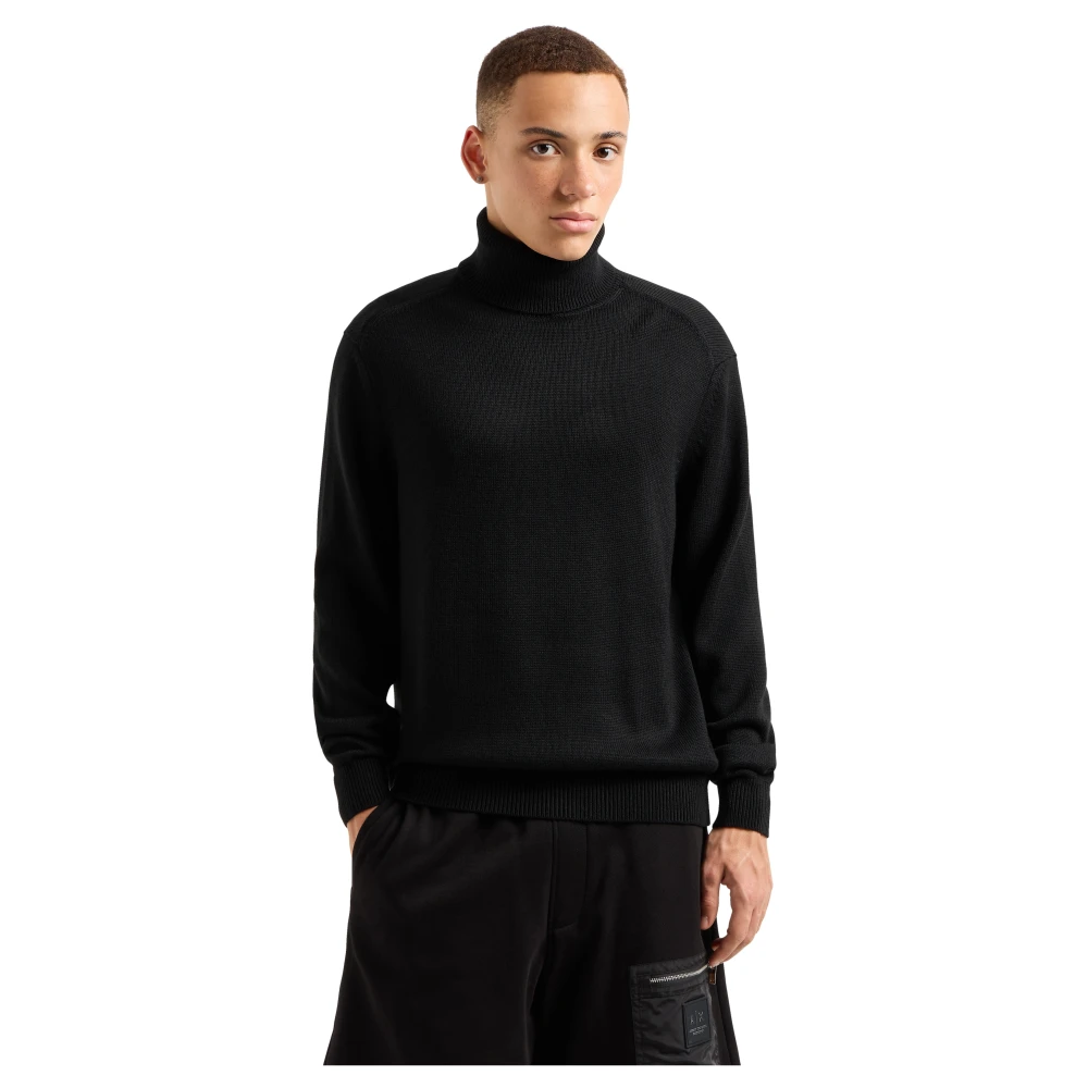 Armani Exchange Zwaan en Semizwaan Oorbellen Black Heren