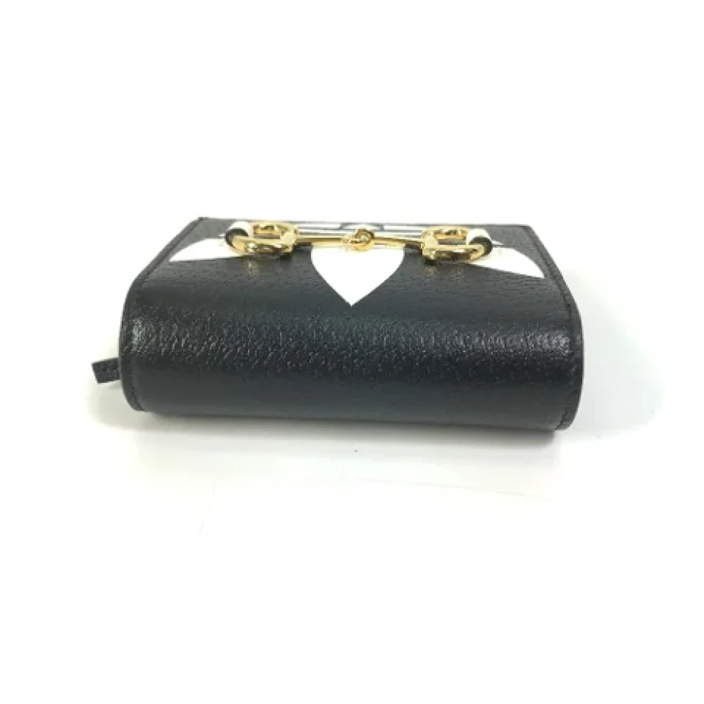 Gucci Vintage Pre-owned Leather wallets Black Dames