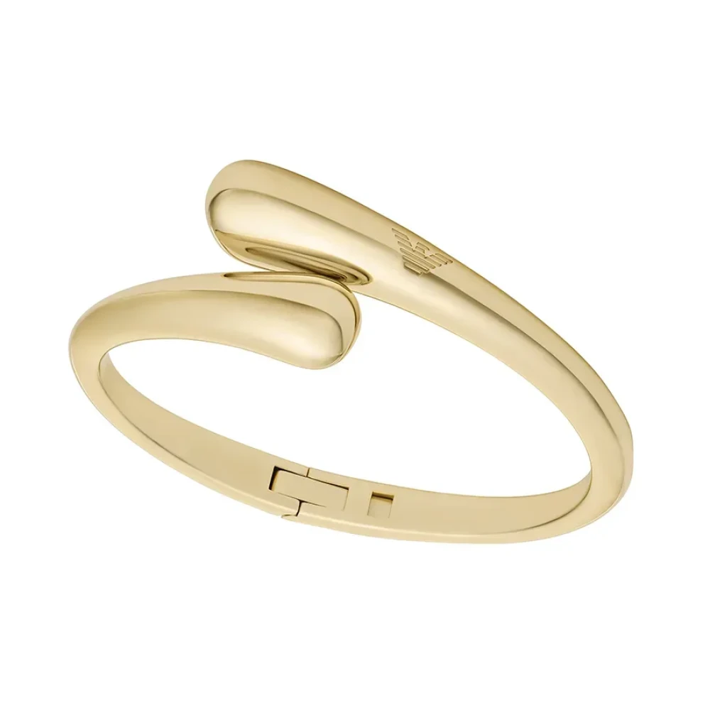 Emporio Armani Oro Bracciale, Egs3337710 Armreif, (16.50 Cm, Acciaio Inossidabile, Ottone) - Immagine 3