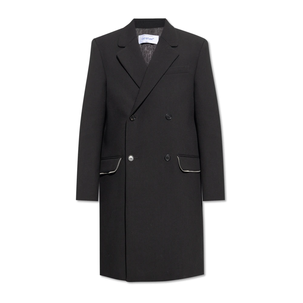 Coats > Double-Breasted Coats - - Off White - Modalova