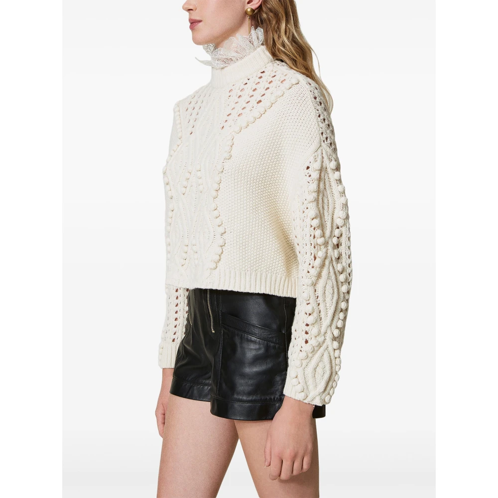 Twinset Sneeuw Trui Beige Dames