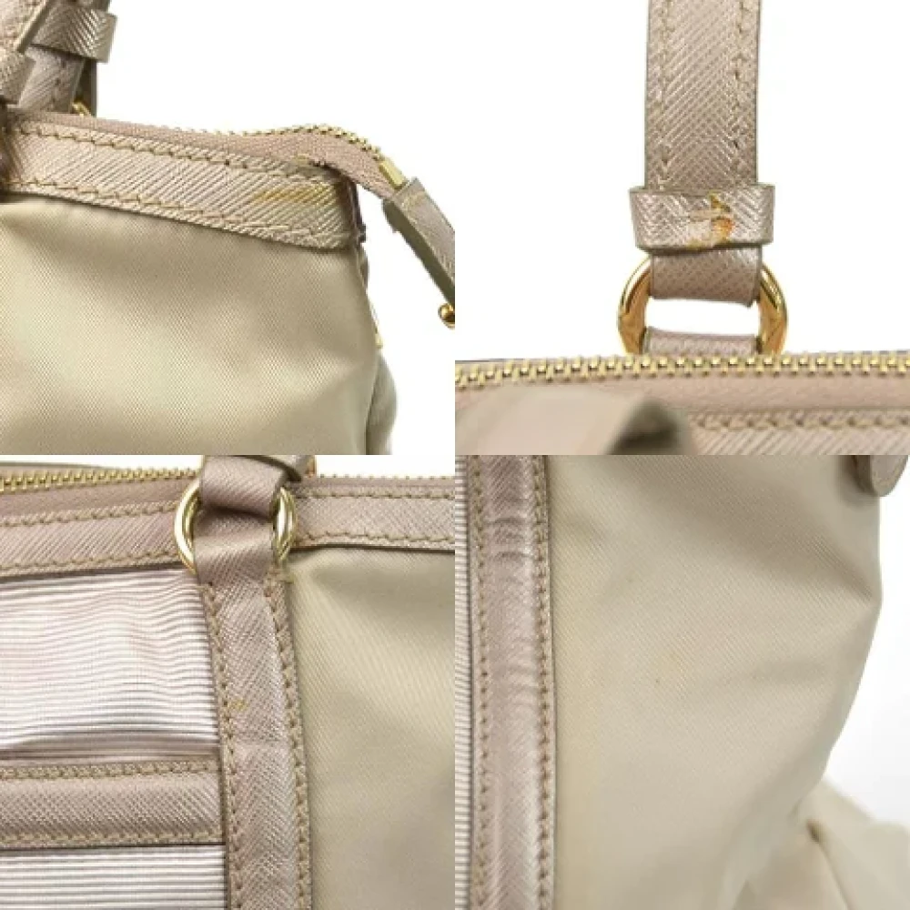 Salvatore Ferragamo Pre-owned Beige Stoff Shopper Vara Model Beige Dames