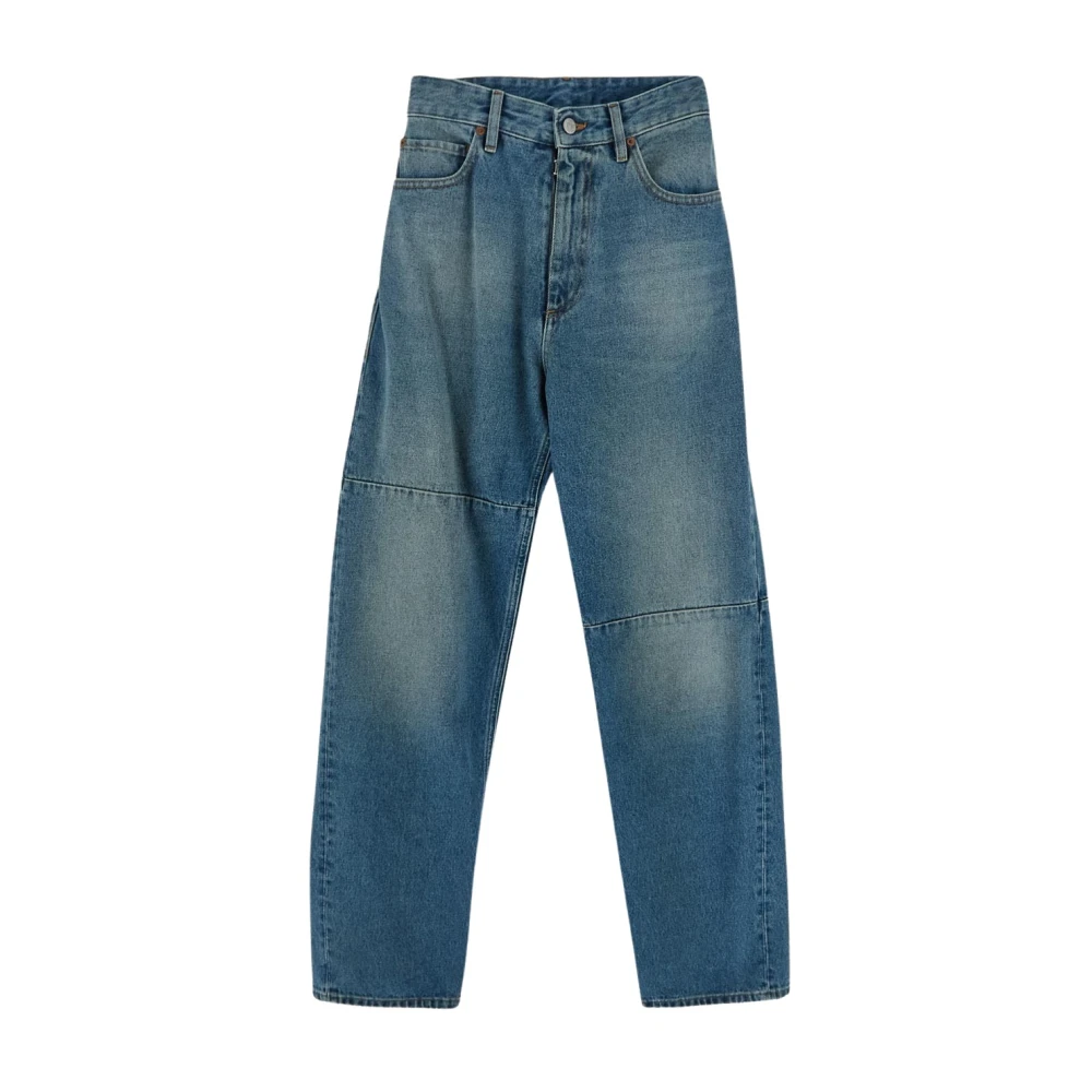 MM6 Maison Margiela Wijde Pijp Katoenen Jeans Blue Heren