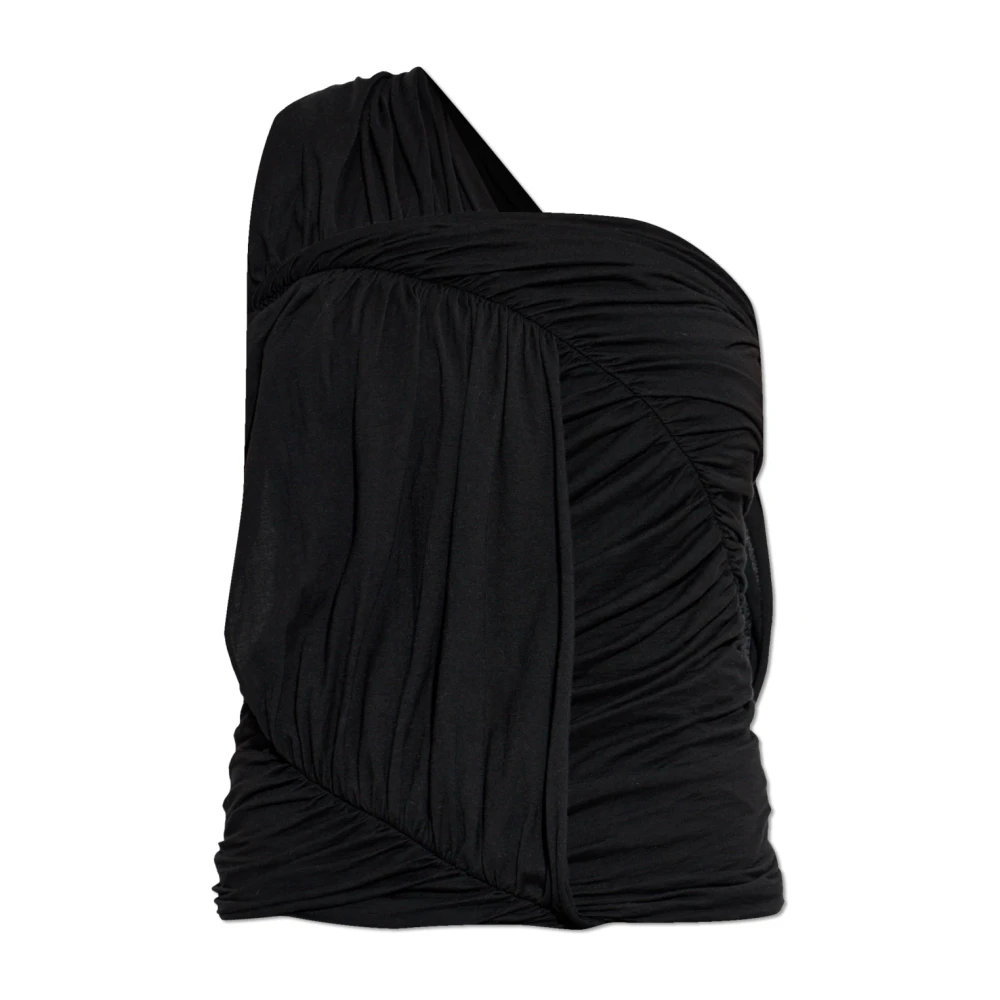 Rick Owens Damen Schwarz Draped Top