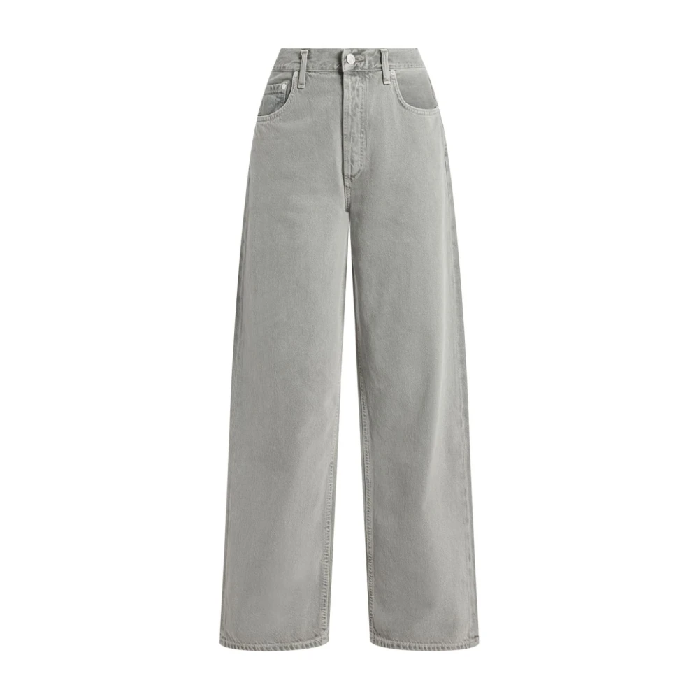 Agolde Relaxte Baggy Jeans Gray Dames
