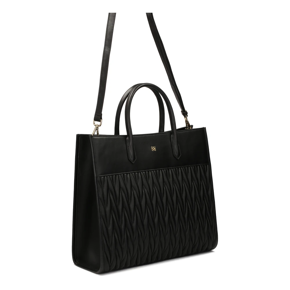 Kazar Elegante zakelijke handtas met opvallend quilten Black Dames