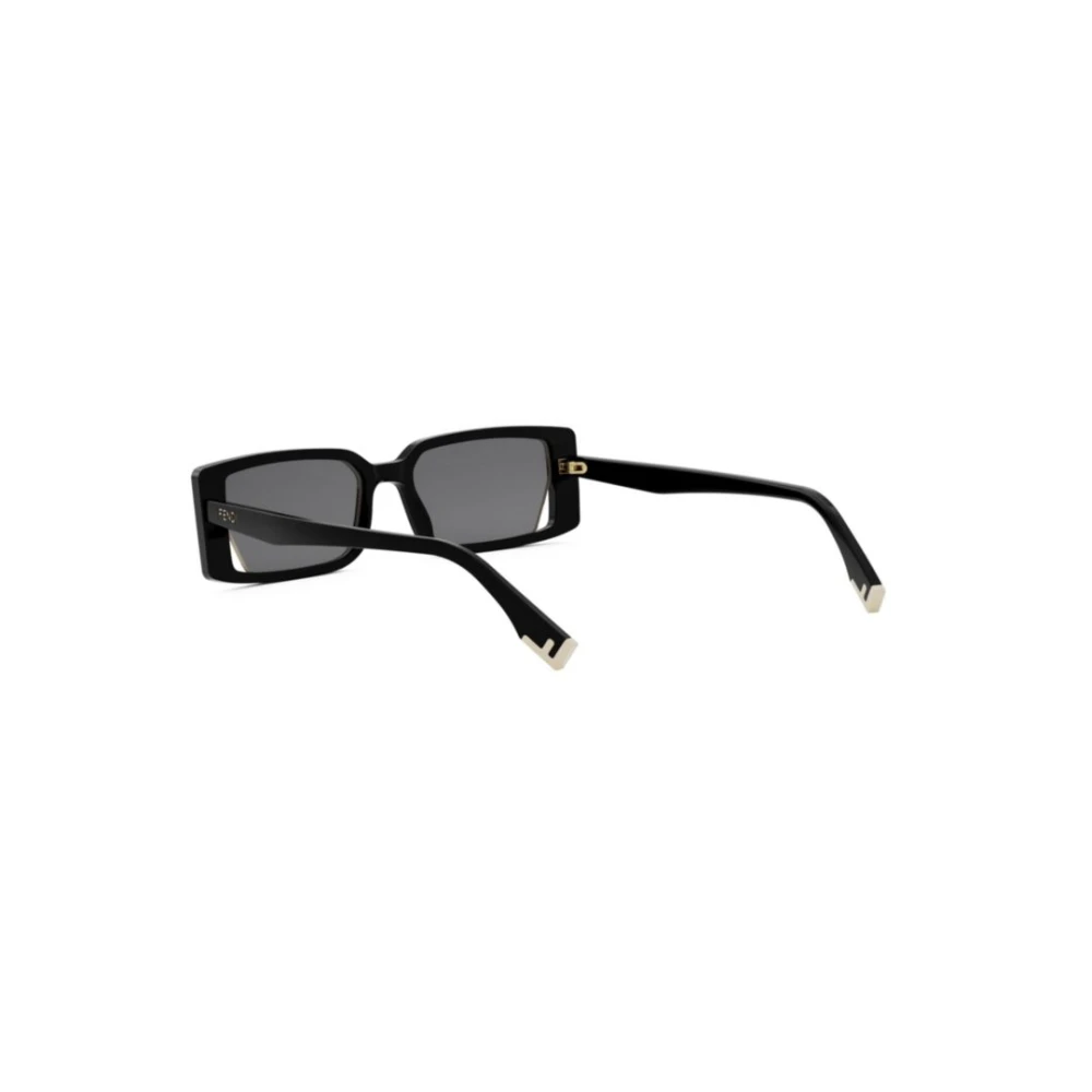 Fendi Black Sunglasses, Female, 53 Mm, Way Rectangular Sunglasses