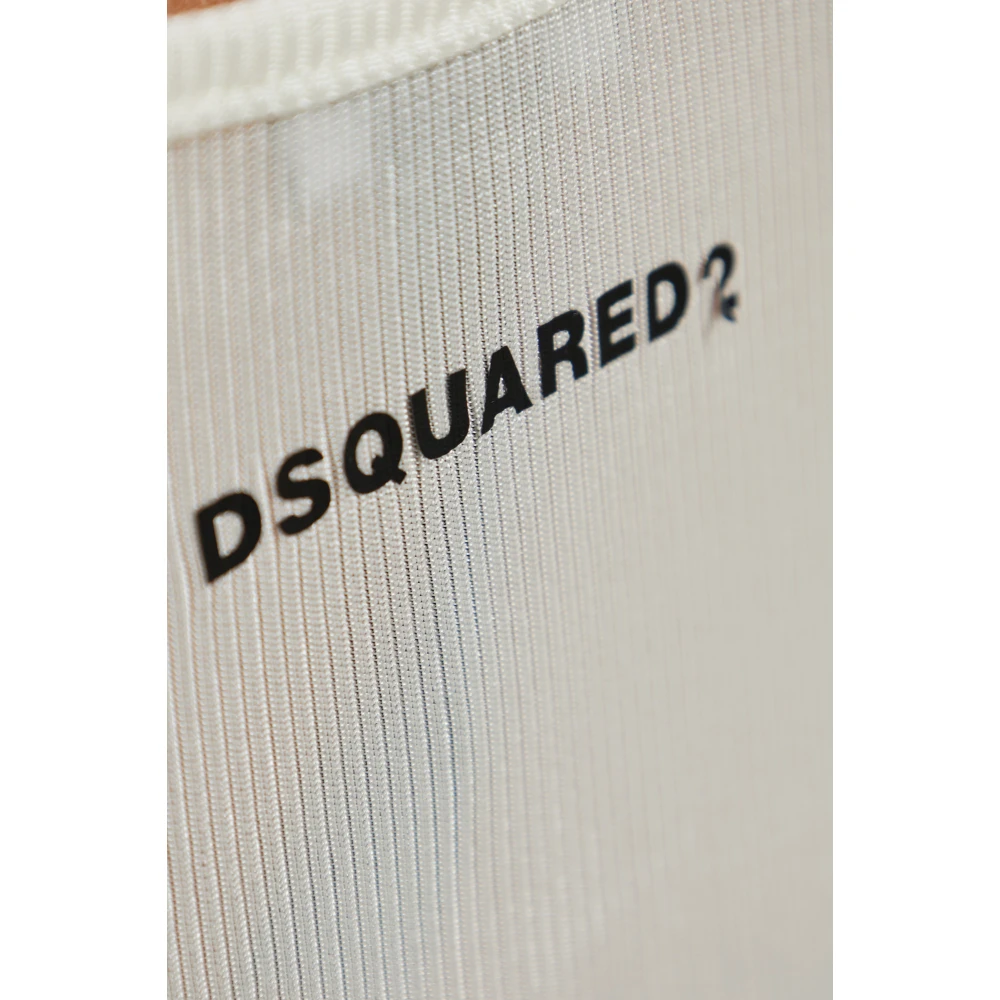 Dsquared2 Lingerietop met bandjes White Dames