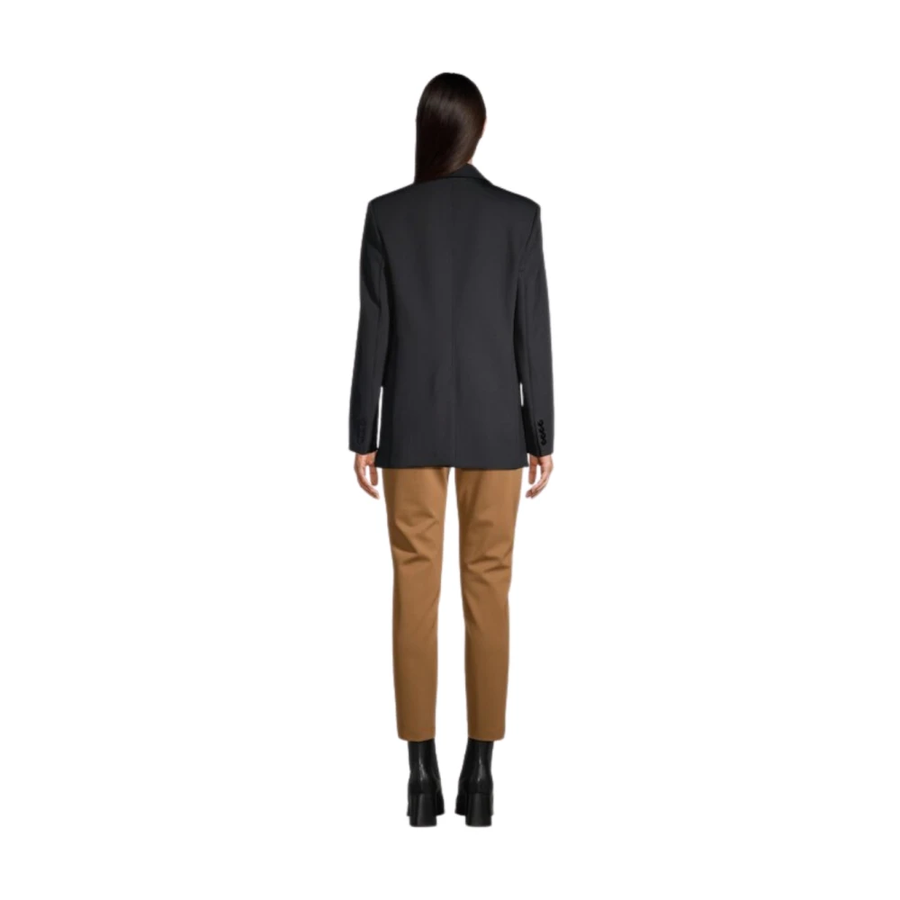Max Mara Caprara Jas Black Dames