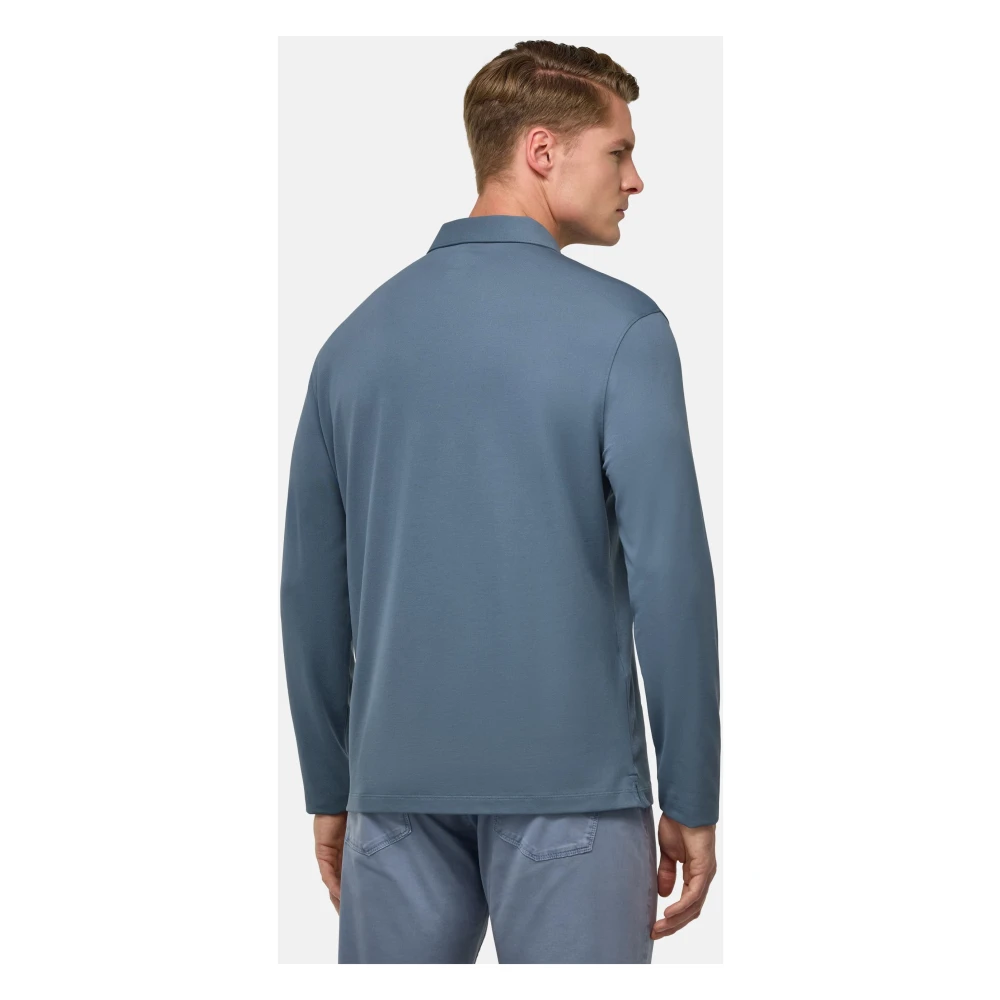 Boggi Milano Hoogwaardig Piqué Polo Shirt White Heren