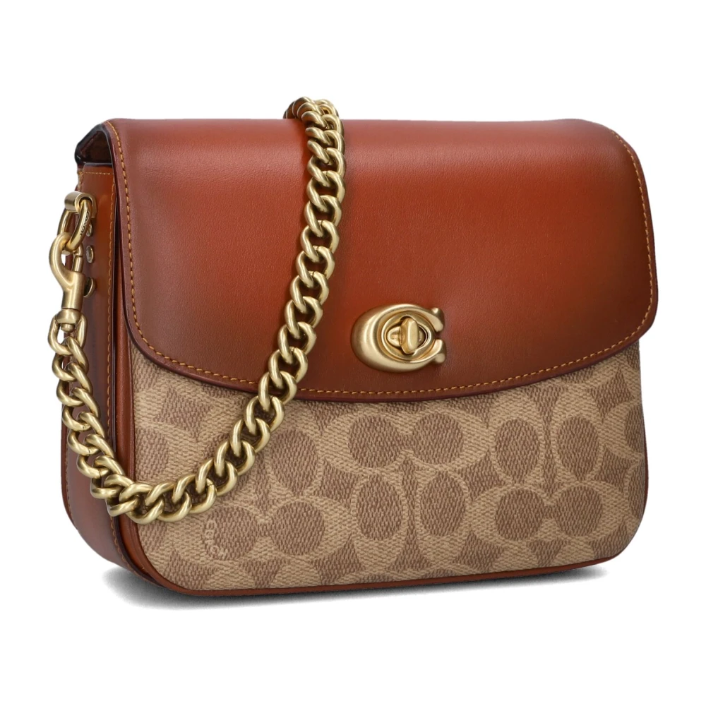 Coach Stijlvolle Cassie Crossbody Schoudertas Brown Dames