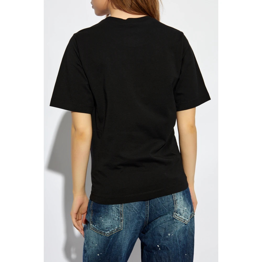 Dsquared2 Bedrukt T-shirt Black Dames