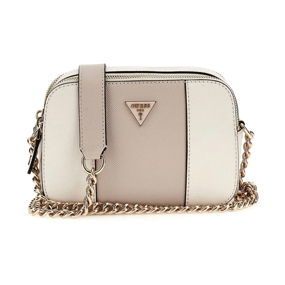 Guess Women's White Cross Body Bags, One Size, Small Satchel Bag Off /Taupe