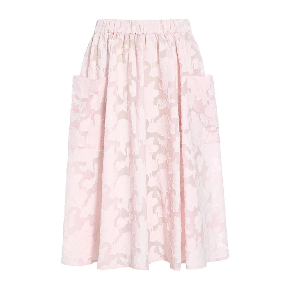 Bitte Kai Rand Bloemen Fil Coupé Rok Lichtroze Pink Dames