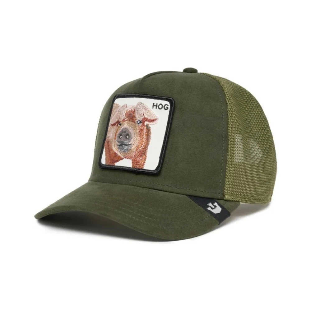 Goorin Bros Groene Suède Truckerpet Green Heren
