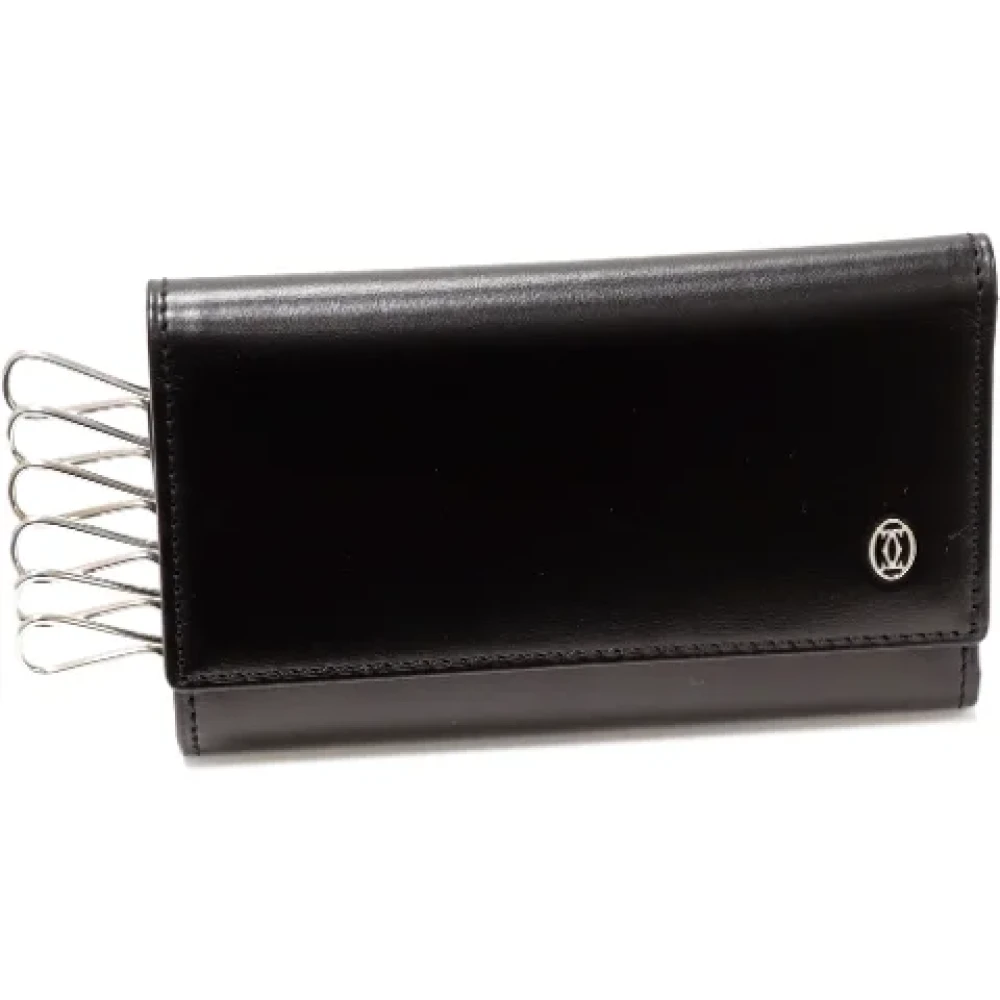 Cartier Vintage Pre-owned Leather key-holders Black Dames