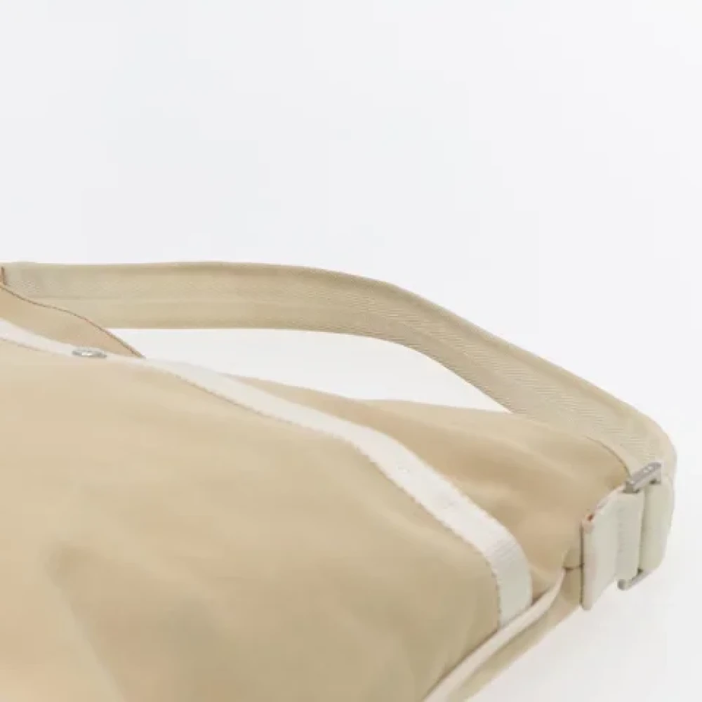 Prada Vintage Pre-owned Canvas handbags Beige Dames