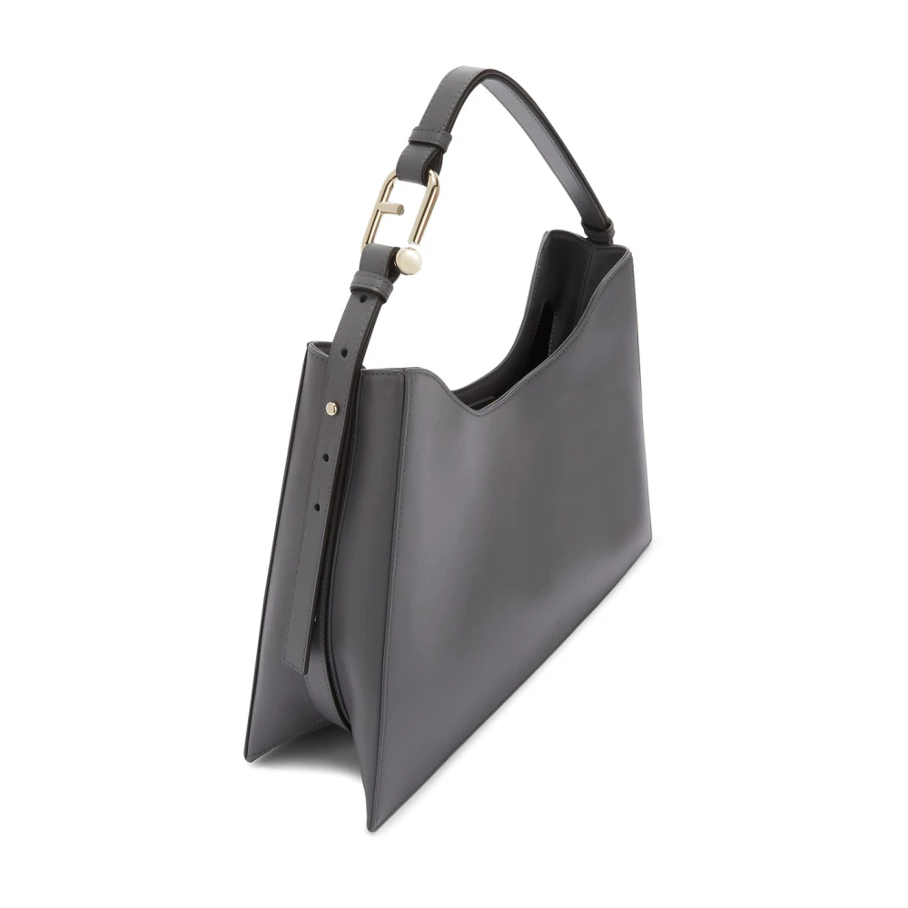 Furla Nuvola Hobo Tas Black Dames