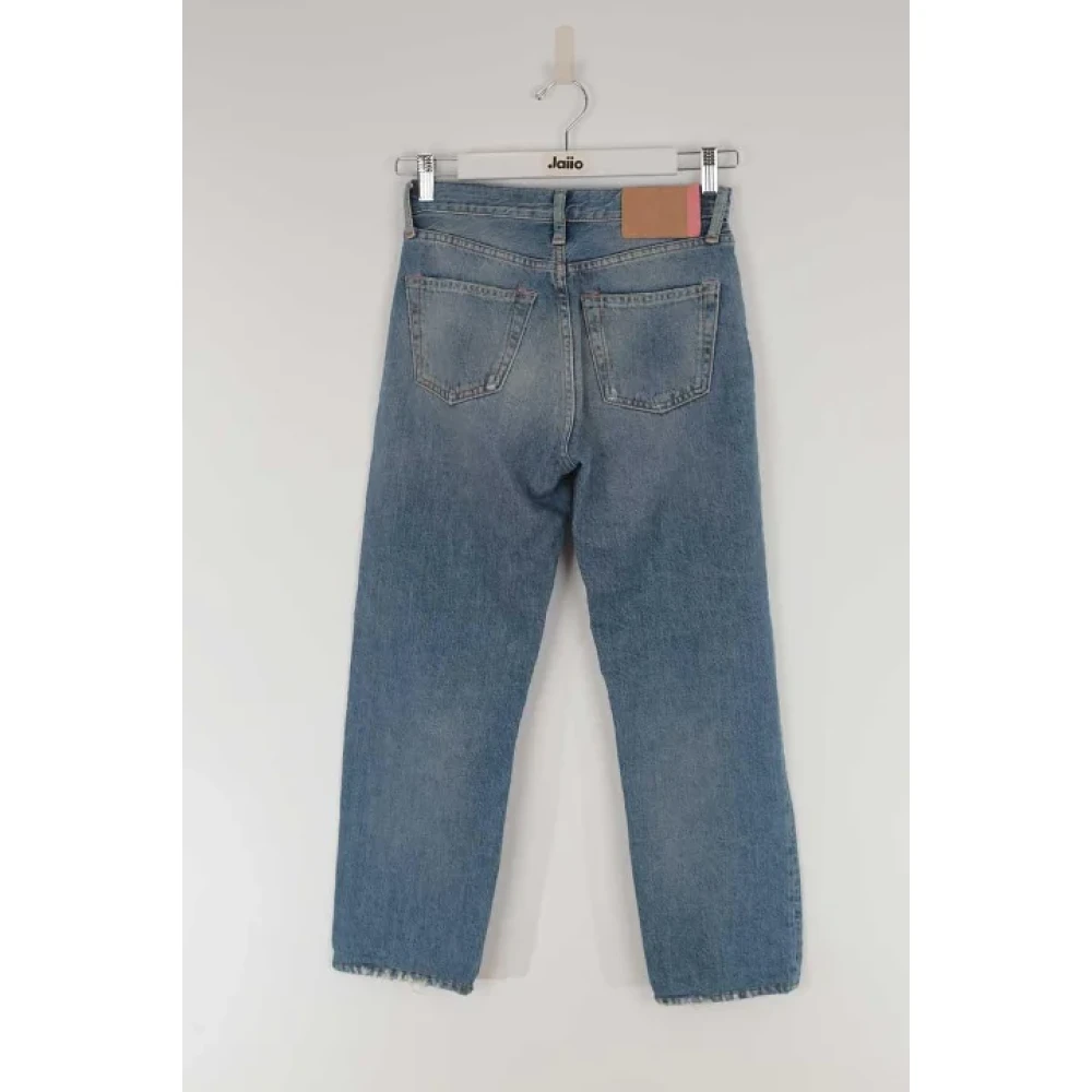 Acne Studios Pre-owned Cotton jeans Blue Dames