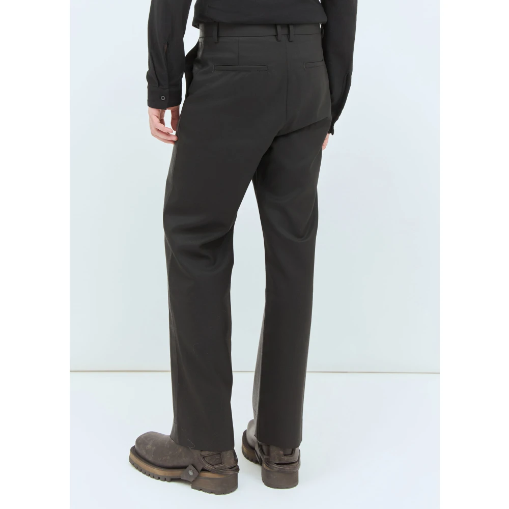Diesel Paneelconstructie wollen broek met denim Black Heren