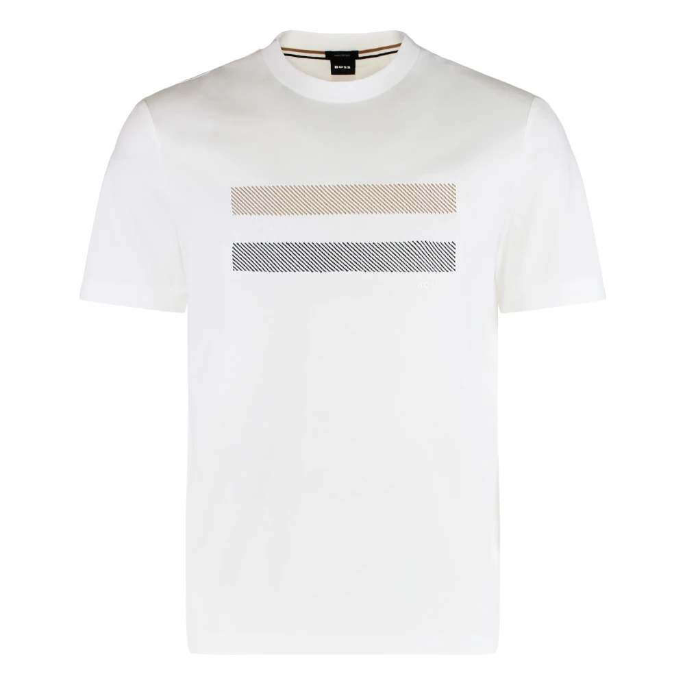 Hugo Men's White T-Shirts, Xs, Crew Neck T-Shirt