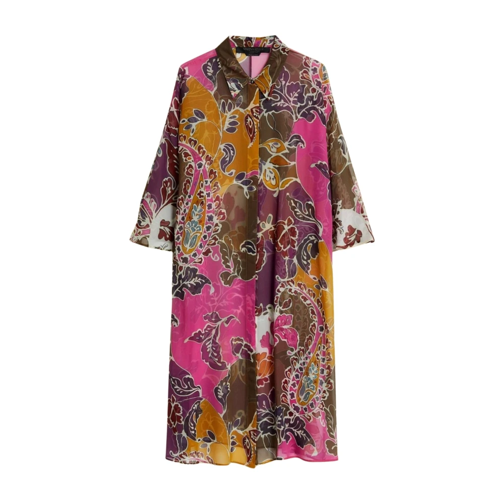 Marina Rinaldi Zijden Tuniek met Ornamenteel Patroon Multicolor Dames