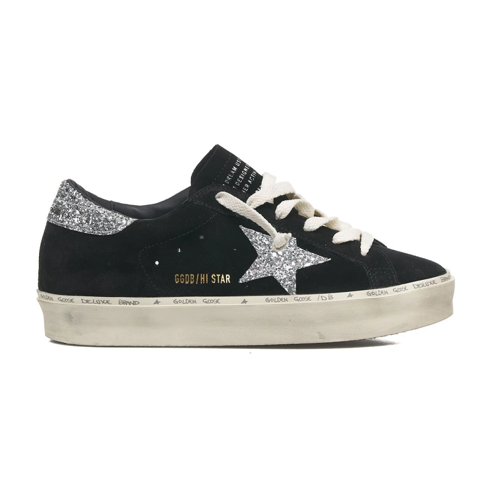 Golden Goose Women's Black Sneakers, 6 Uk, Hi Star Trainers